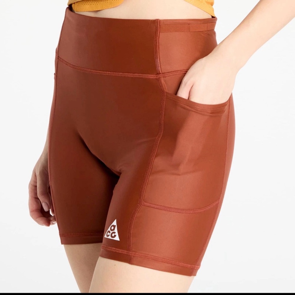 Nike ACG Dri-FIT ADV Mid-Rise 6" Biker tree Shorts Brown Women's Large